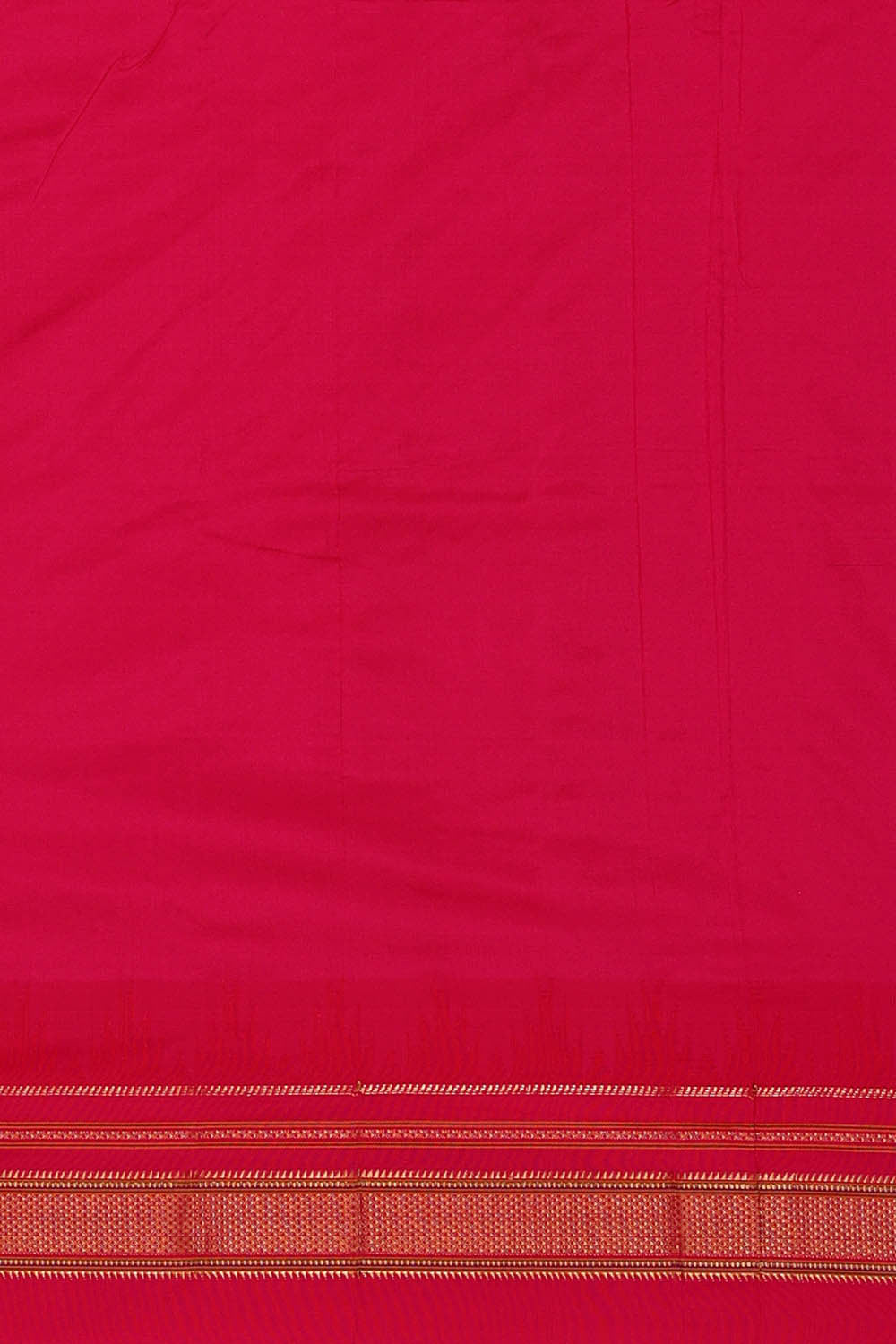 Image of Narayanpet Silk Bottle Green Saree